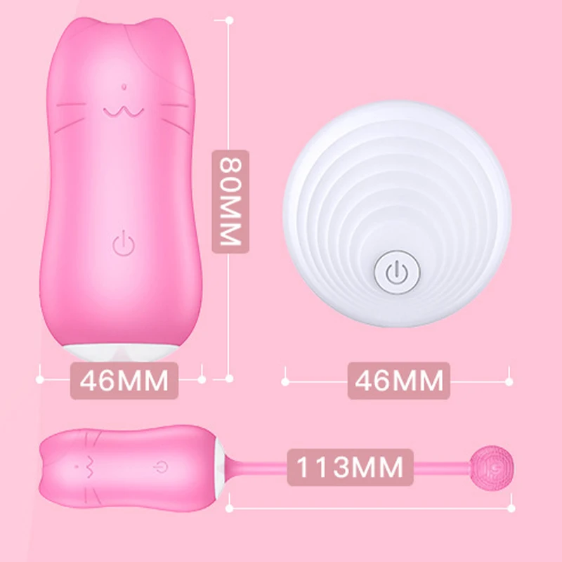 Vibrador inalámbrico de cola de gato para mujer y hombre, juguete sexual con control remoto, bolas vibratorias, Vagina, clítoris, pezón, juego para parejas, consolador, tienda erótica