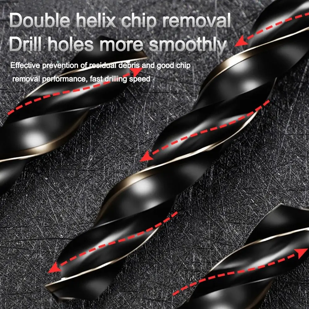 ทนทาน Hex Shank Twist เจาะชุด Bit ความเร็วสูง 1.5 มม.-12 มม.ไม้โลหะรูเจาะบิตโคบอลต์เจาะ Bits เครื่องมืออุปกรณ์เสริม