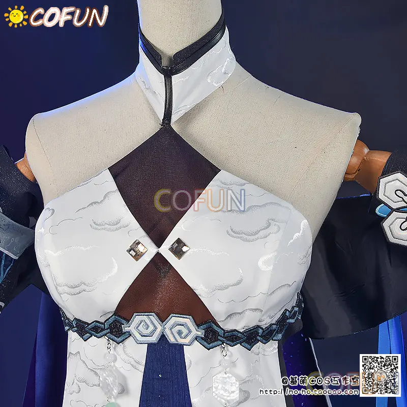 COFUN Guizhong Cosplay Costume Game Genshin Impact Game Genshin Gui Zhong Uniform Costume Plus Size S-3XL