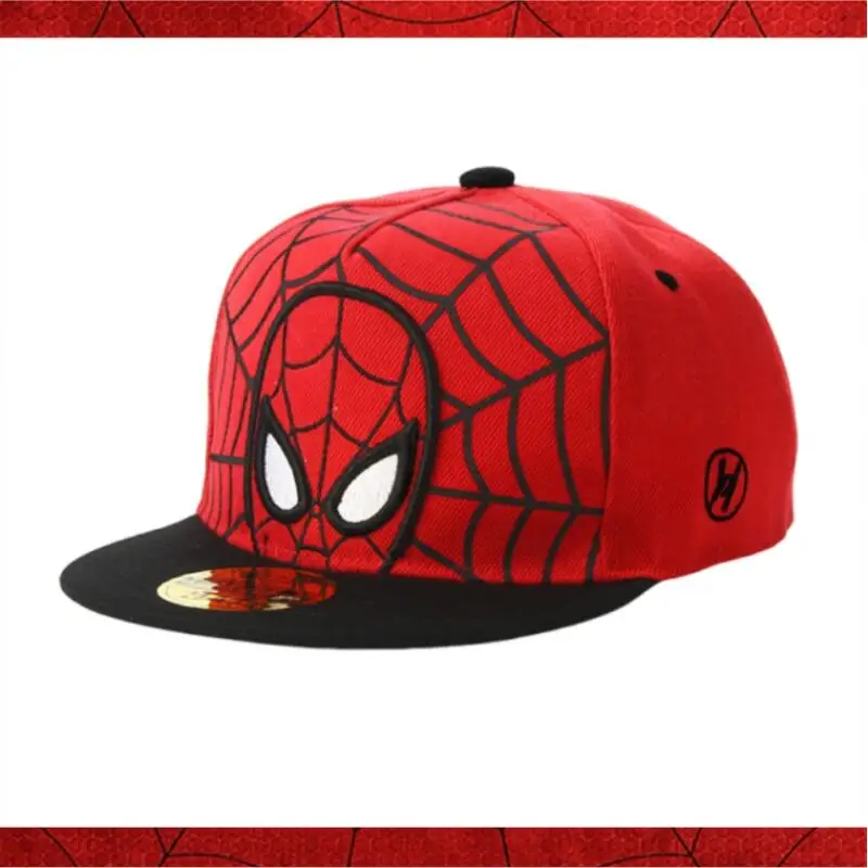 Summer New Spiderman Baseball Cap for Kids Boys Girls Cartoon Superhero Peripheral Prop Adjustable Snapback Hip Hop Sun Hat Gift
