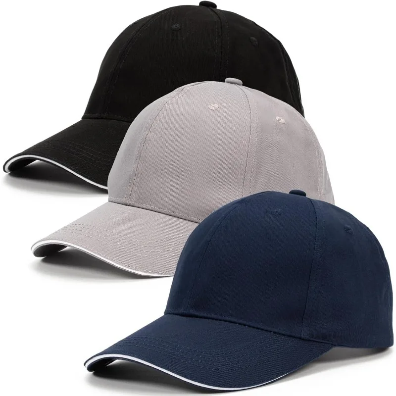 Summer Adjustable Hats Snapback Hip-Hop Sun Hat Children Peaked Caps Students Kids Baseball Cap Boy Girl Solid Color Cotton