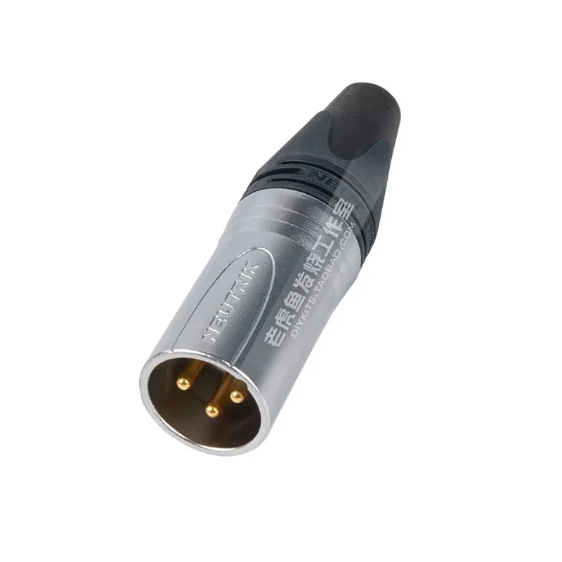1 unidade Swiss Neutrik NC3MXX-HE veludo cromado XLR canhão plugue macho balanceado