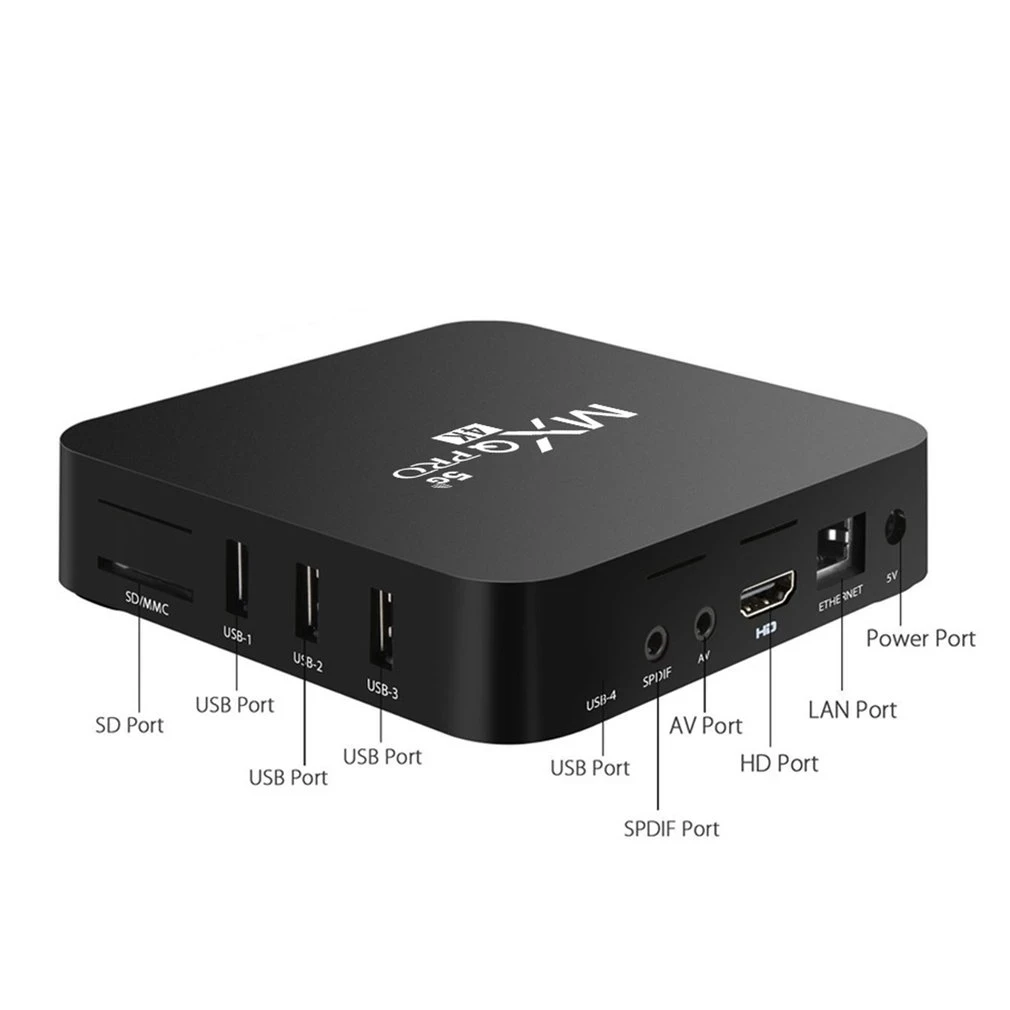 Mxq Pro ТВ-приставка Android RK3228A 2,4 GWiFi 8 ГБ ОЗУ 128 Гб ПЗУ медиаплеер 4K телеприставка Smart TV BOX