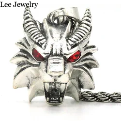Manticore Pendant Necklace Wizard School 29*30mm Red Rhinestone Wild Monster Hunter Cosplay Mantickor Medallion Necklace