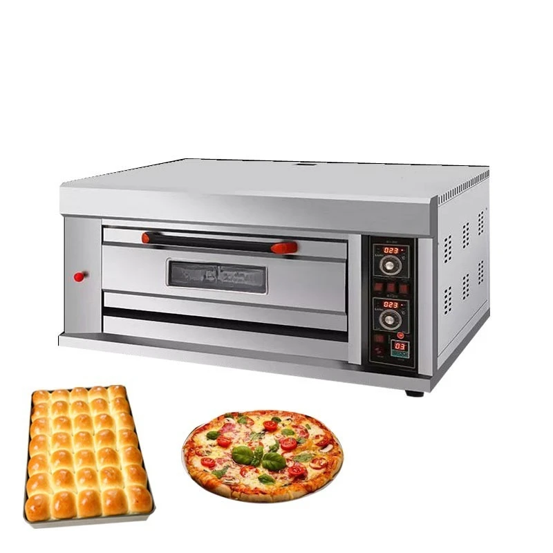 Commercial Indoor Gas 1 Deck 2 Tray Bakery Oven Electric Baking Oven for Home Bread and Cake