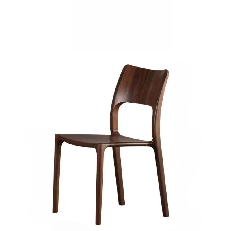 

North American black walnut modern simple backrest household Italian Schuck Nordic desk chair full tenon and mortise art dining