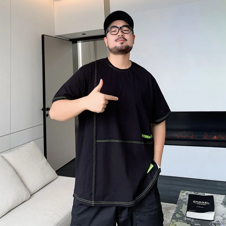 

Летняя мужская футболка больших размеров, свободного кроя, с коротким рукавом, круглым вырезом, с принтом, повседневный топ для молодых мужчин и мальчиков