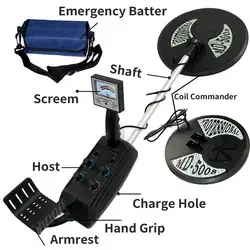 MD 5008 Metal detectors treasure 3 meter depth for hunting gold underground