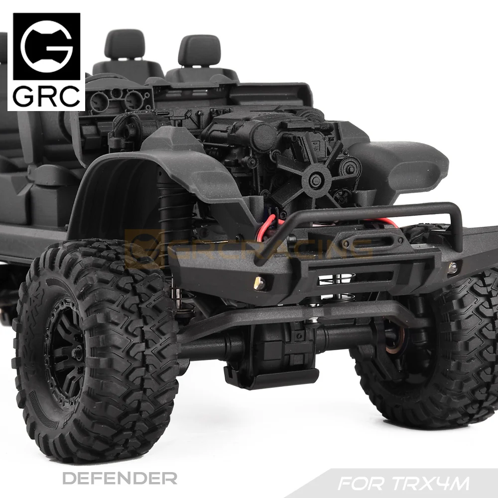 TRX4M Simulation Engine (3D Printing) Engine Compartment for 1/18 RC Crawler Car Traxxas TRX4M Defender Upgrade Parts