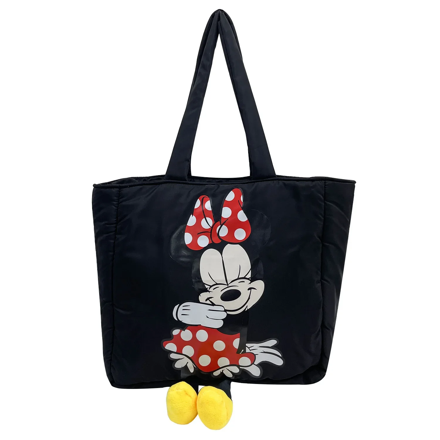 Disney New Girls Crossbody Bags Canvas Cartoon Mickey Mouse Shoulder Bag Student Handbag Shopping Bag Large Capacity Tote Bag