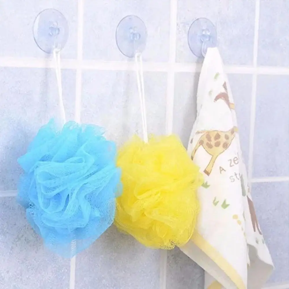 New 5 Pcs Concise Design Transparent Wall Hooks Suitable Bathroom Towel Hanger Hooks Super Strong Suction Cup Window Hooks