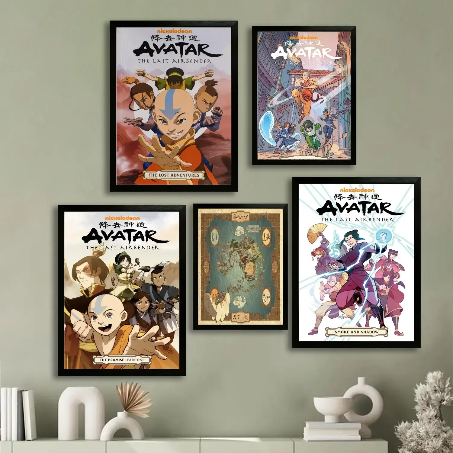 Póster Artístico en lienzo de Avatar The Last Airbender, decoración de pared moderna para dormitorio familiar, impresión de pintura elegante para el hogar
