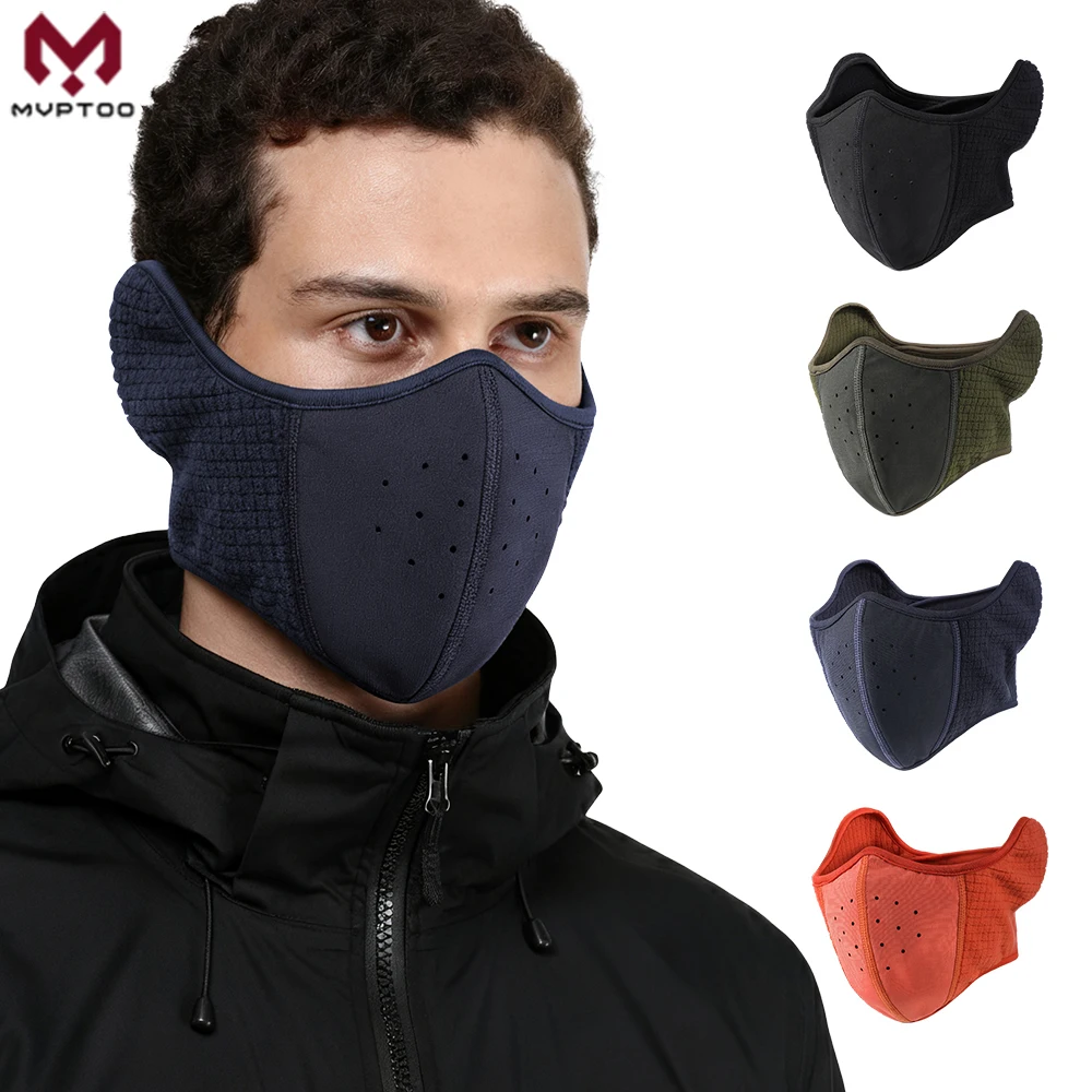 Winter Thermal Face Mask Neck Warmer Ear Protection Windproof Warm Cycling Skiing Snowboard Hiking Outdoor Sports Reusable Scarf