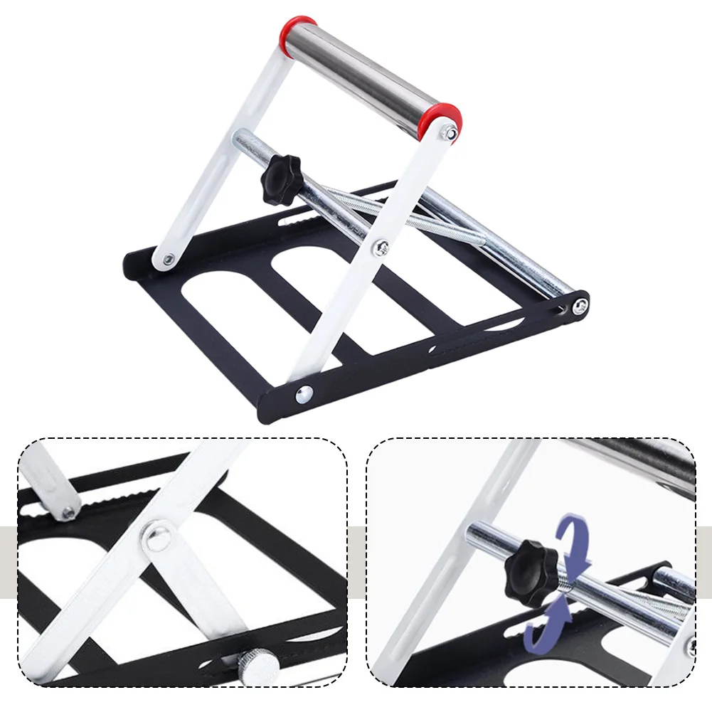 Adjustable Cutting Machine Support Stand Foldable Height 40-135mm Table Saw Rack For For Tile Steel Iron Workshop Tool Accessory