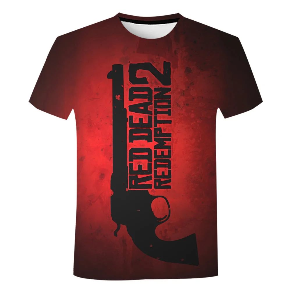 Summer Game Red Dead Redemption 2 T-Shirt 3D Print Streetwear Men Women Fashion Oversized O-Neck T Shirt Kids Tees Tops Clothes