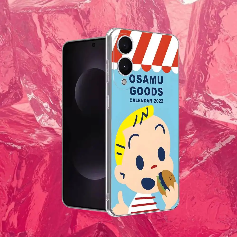 Urocze etui na telefon O-Osamu H-Harada do Samsunga S30,23,21,22,20, FE,Lite,S10,9,8,7 Plus Note20ultra, przezroczyste, miękkie.