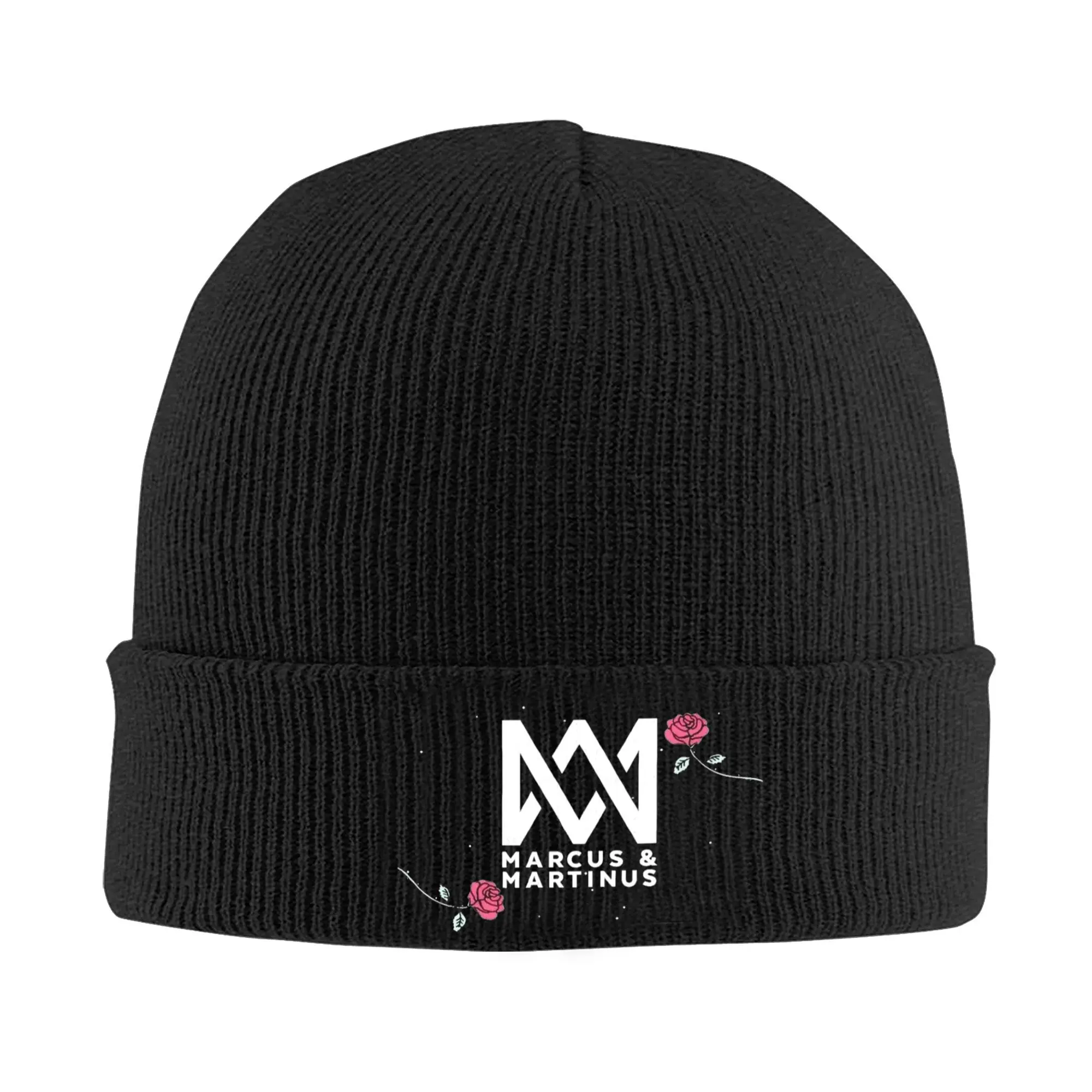 Marcus Martinus MM Music Hat Autumn Winter Beanies Baggy  Caps Female Male Acrylic Knitted Hat