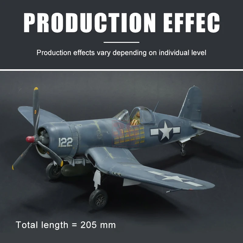 TAMIYA Assembled Aircraft Model Kit 61070 American F4U-1A Corsair Carrier-Based Fighter 1/48