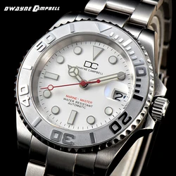 Custom Logo 40.5MM Sapphire NH35 Automatic Mechanical Mens WristWatch Sterile Dial Ceramic 5 Bar Luminous Sport Male