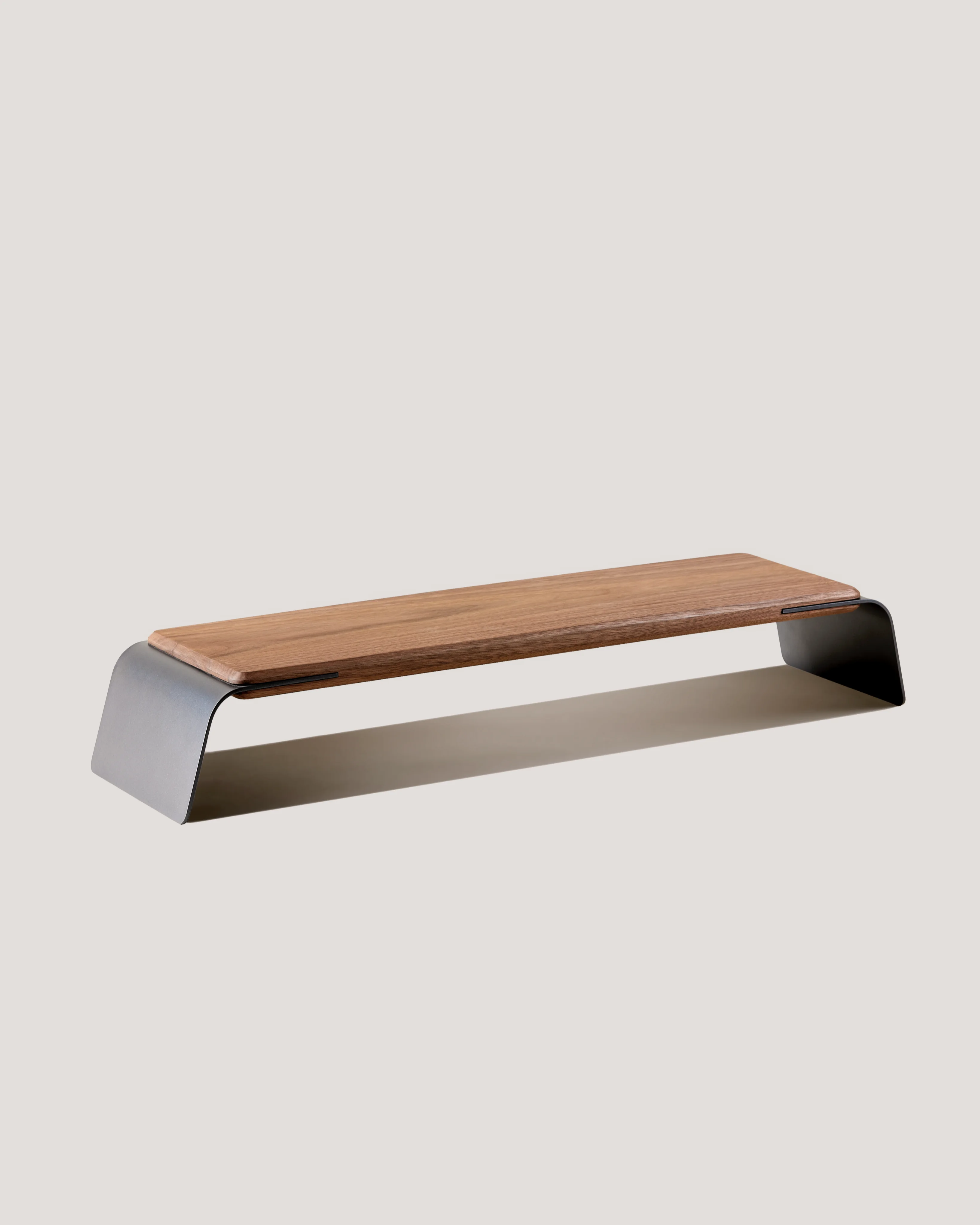 

Hot sell Elegant Black Walnut Solid Wood Monitor Arm with Aluminum Stand New Office Equipment
