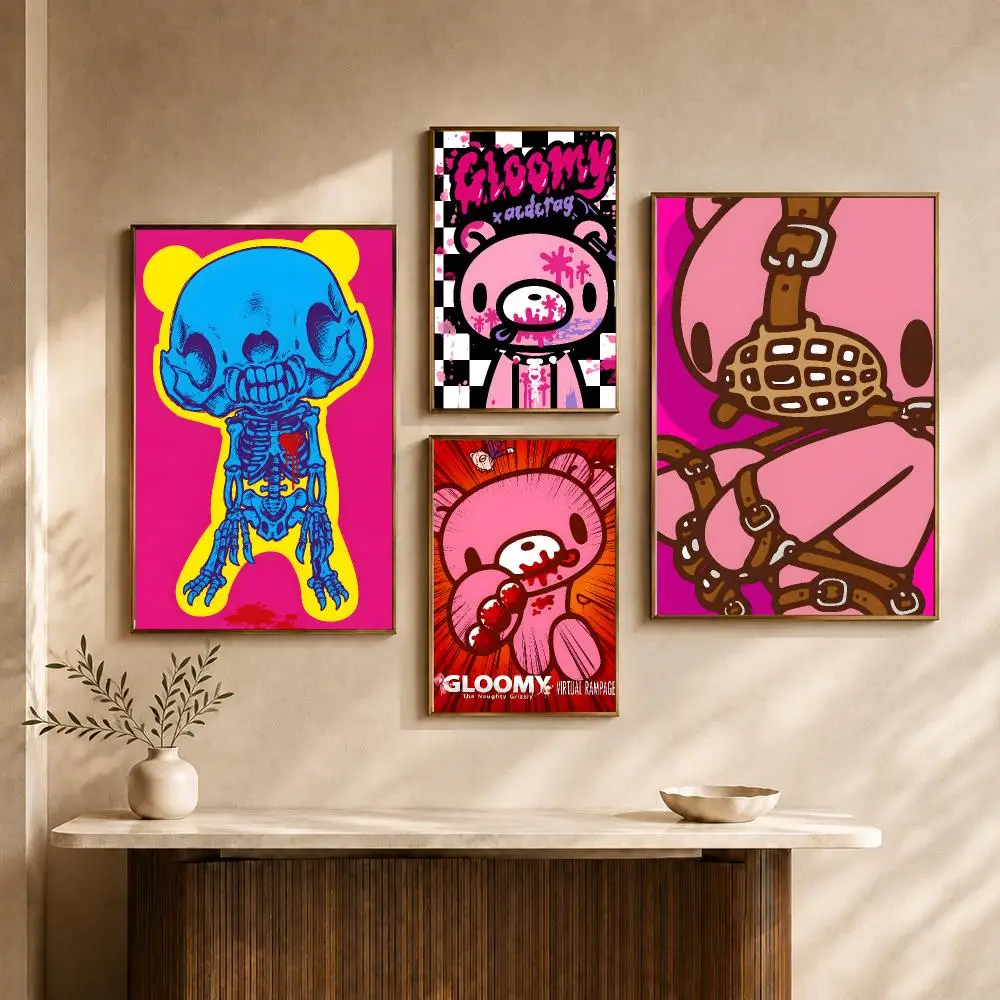 Character Gloomy Bear Cute Gothic Anime Poster HD Wall Decor Apartment Dorm Office Cafe Bedroom Home Gift