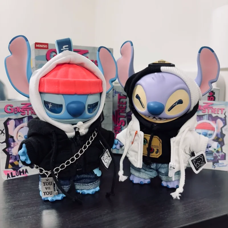 Disney Stitch Gen Z Street Series Scatola cieca Figura Cute Stitch Bambola in vinile Scatola misteriosa Peluche Borsa a sorpresa Simpatico ciondolo Regalo Giocattoli