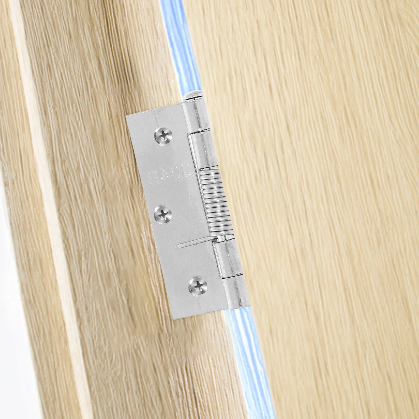 

2Pcs Simple Structure Self Closing Hinges Reliable Sturdy Metal Door Hinges for Easy Installation and Adjustment