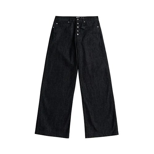 Owen Seak Men\'s Baggy Jeans Casual Origianl Pants Men Cargo Work Autumn High Street Denim Pants Loose Black Luxury Trousers