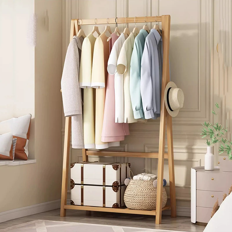 

Wooden Adjustable Coat Racks Hallway Bedroom Cabinet Display Coat Racks Minimalist Organizer Porte Manteau Trendy Furniture