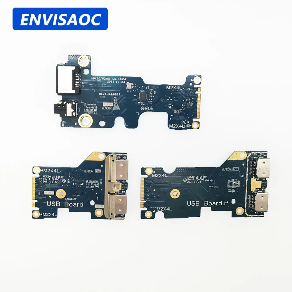 Para Dell G15 5520 5521 G16 7620 portátil IO Audio RJ45 USB Jack Board HDK50 LS-L656P 02P0CY LS-L653P 042C4H LS-L655P 0V9K8D