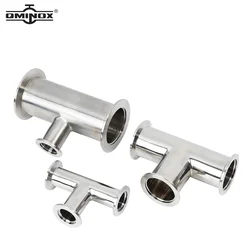 SS304 KF Equal Tee Stainless Steel KF25 Vacuum Tee NW Flange Tee KF16 KF25 KF40 KF50  Flanges and Fittings SS304 in stock