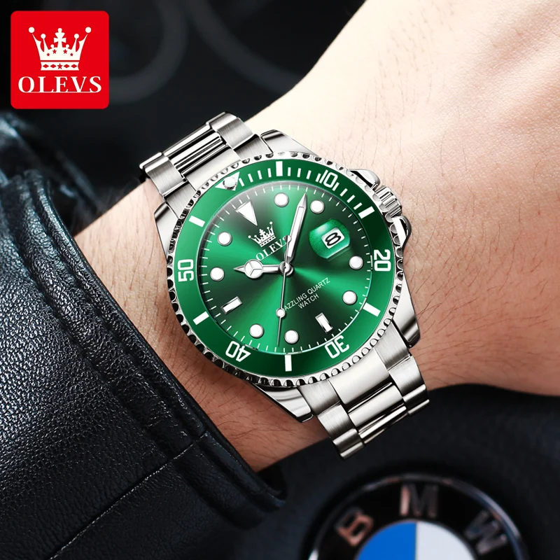 OLEVS 5885 Sports Men's Watch 30M Waterproof TOP Brand Diving Watches Classic Men's Wristwatch