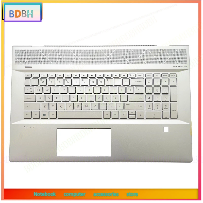 For HP ENVY 17M-CE 17-CE TPN-W145 Palmrest Backlit Keyboard Silver L57592-001