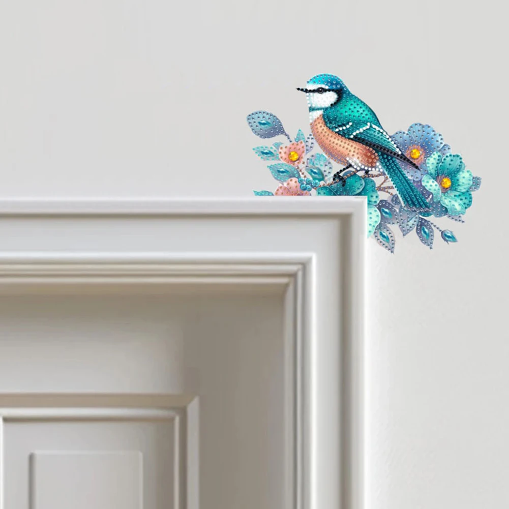 

Blue Bird 2D Flat Diamond Painting Door Corner Sign DIY Door Frame Decoration