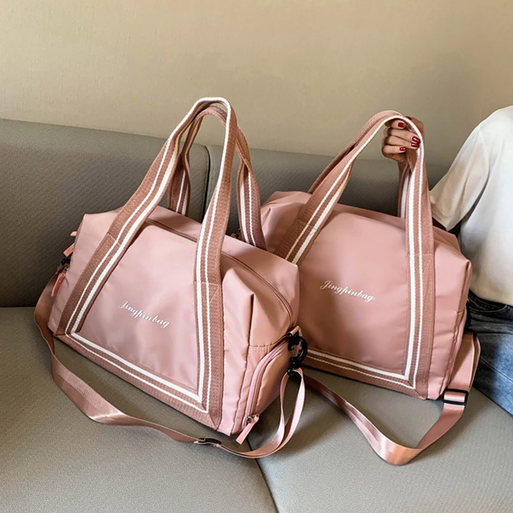 Дорожная спортивная сумка, ночная ручная сумка Weekender для женщин и мужчин, складная водонепроницаемая спортивная сумка с мокрым карманом для тренировок