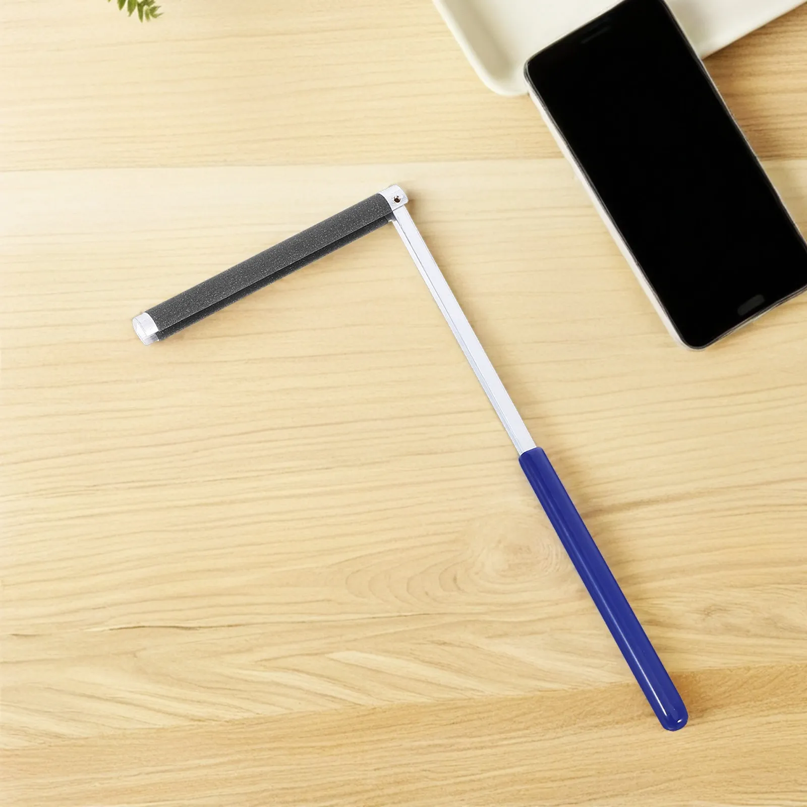 Ergonomic Manual Sandpaper Holder with Plastic Semicircular Grip – DIY Handheld Sanding File for Wood & Metal