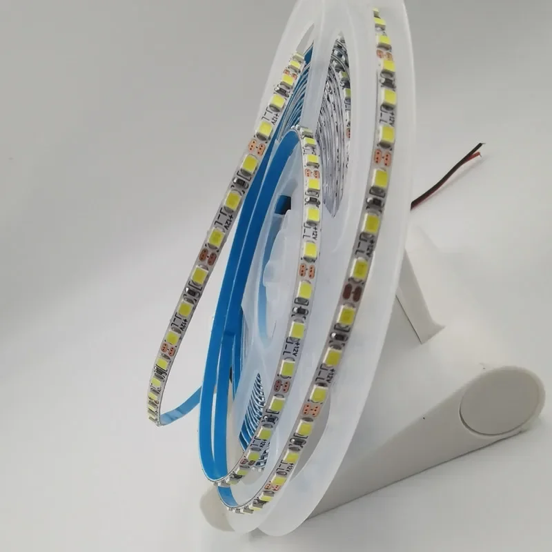 

DC12V 2835 LED Strip 4mm Narrow Width 120LED/M 600SMD Flexible Strip White Warm White Blue Green Red Yellow IP20 Strip 5m