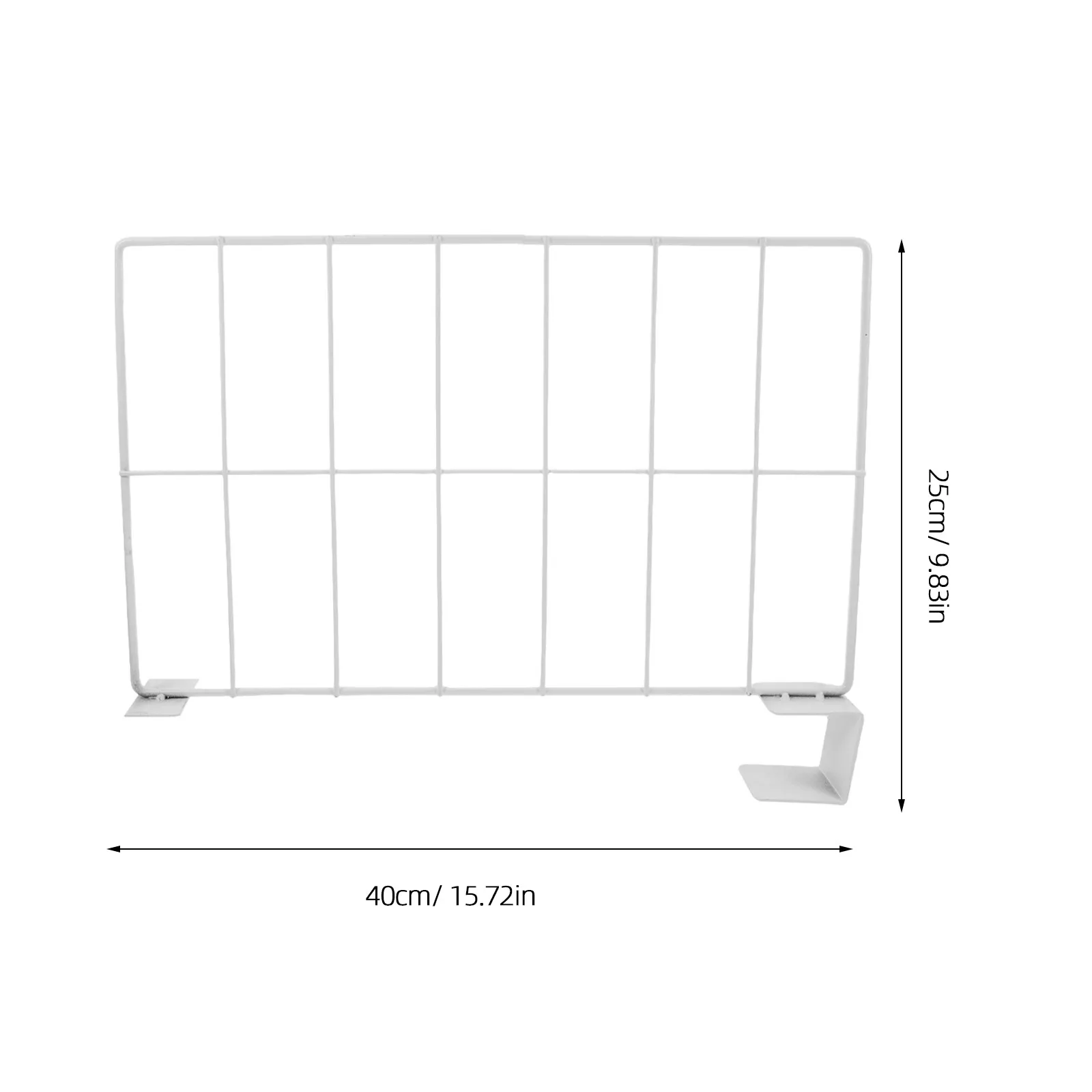 2Pcs Warehouse Shelf Divider Grid Panels Heavy Duty Wire Shelf Organizer for Logistics Storage Rack Closet Pantry Kitchen view 2