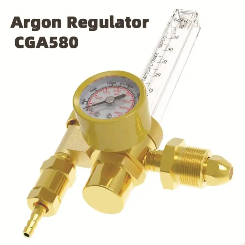 High Accuracy Argon CO2 Welding Regulator Gauge with Clear Double Display Suitable for Easy Operation Automotive Repair 37JD