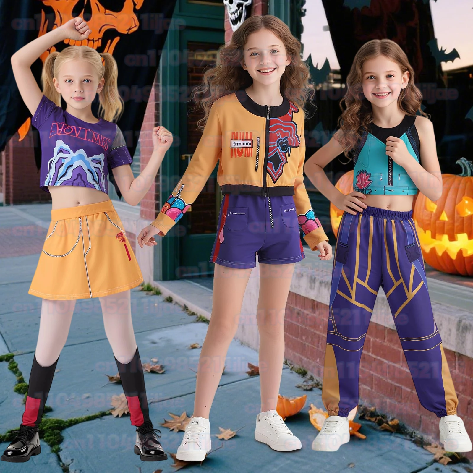 

Halloween costume Anime Rumi Zoey Mira Kid Child Version Cosplay Costume Jacket Shorts Skirt Pants Halloween Christmas gifts