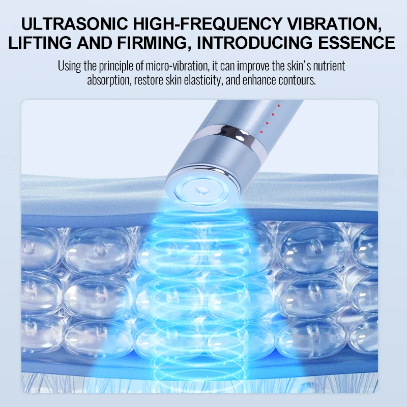 2-in-1 oogschoonheidsapparaat Gezichtsmassager Led Roodlichttherapie Wand voor ontspannen Oog Donkere kringen Oogzakken Wallen Huidverzorgingstool