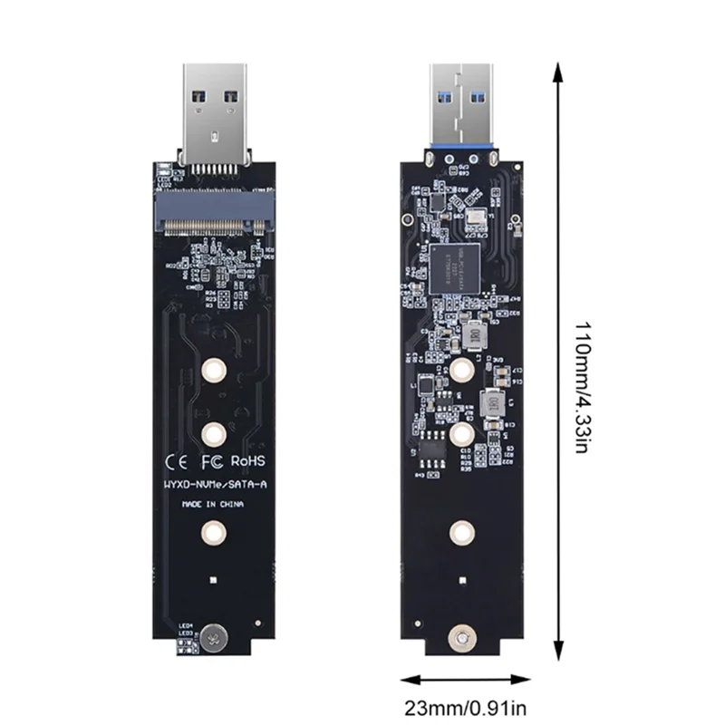 Placa adaptadora em linha F-3C nvme pcie para usb 3.1 tipo a m.2 módulo de placa adaptadora multi-função módulo conveniente