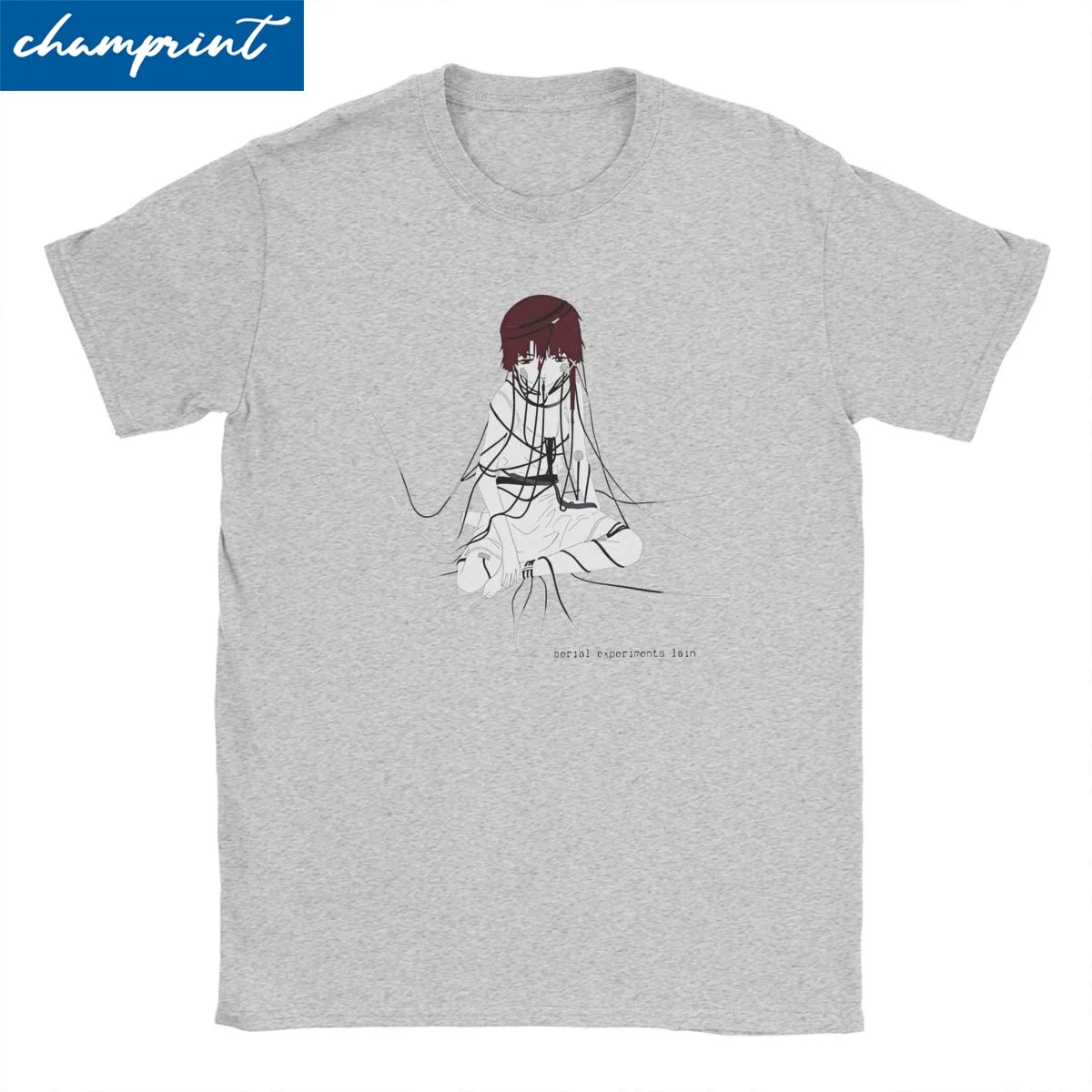 Serial Experiments Lain Bedroom Men Women Anime Lwakura Sci Fi Manga Novelty Tee Shirt T-Shirt 100% Cotton Plus Size Clothing