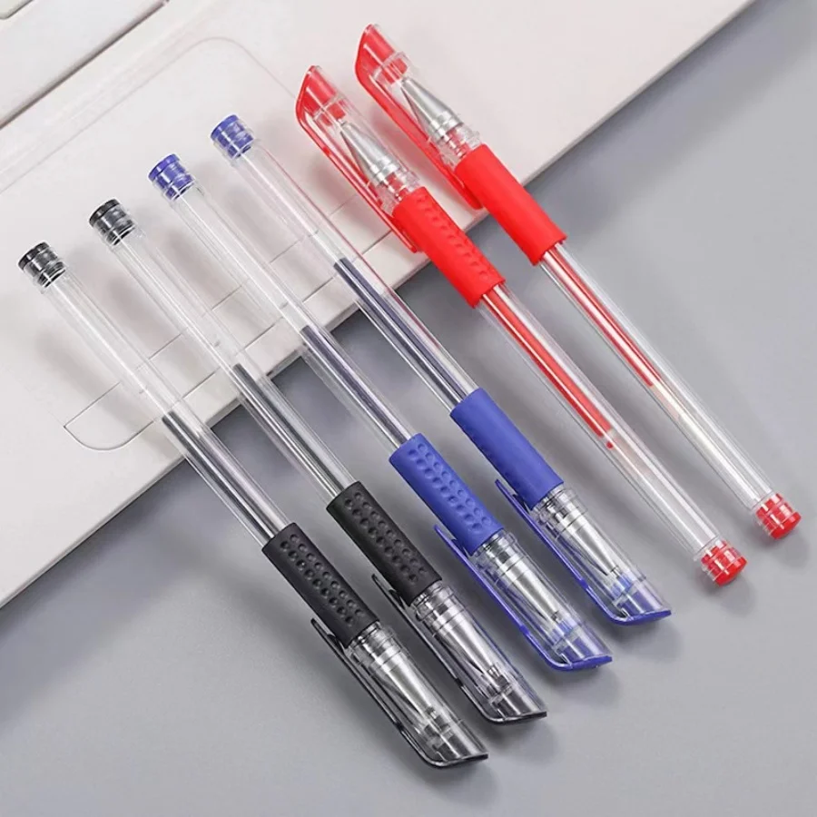 10-teiliges Kugelschreiber-Etui, mehrfarbig, 0,5 mm, Kugelschreiber-Etui für Schulanfang oder Schul- und Bürobedarf, Schwarz, Rot, Blau