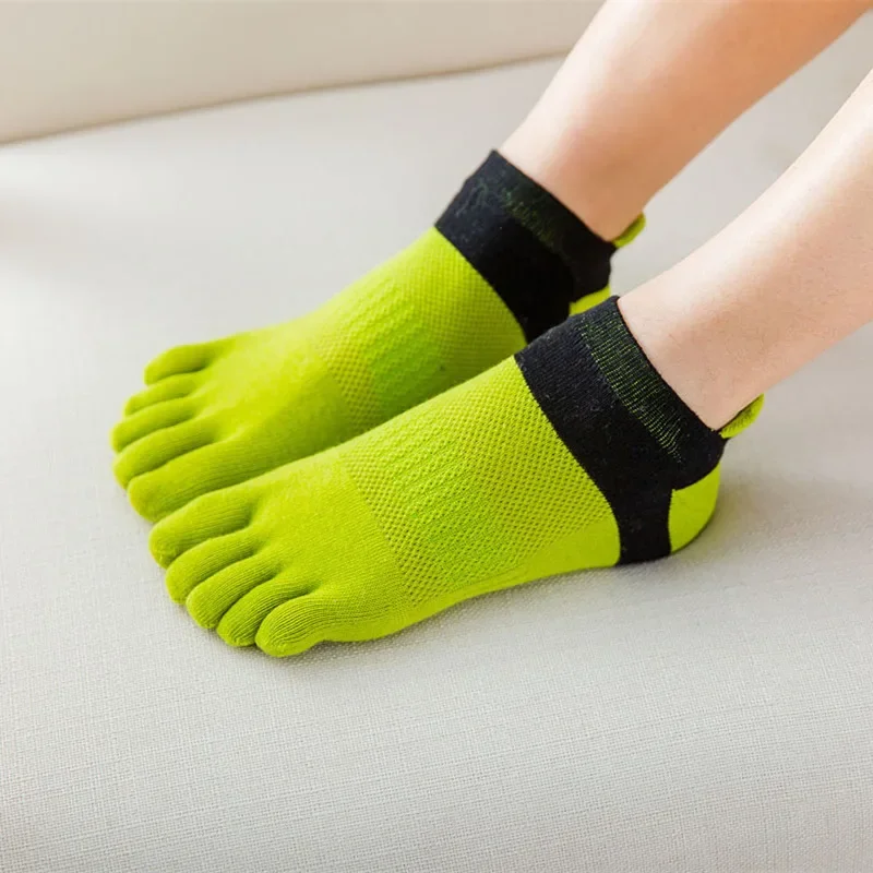 

Women's Short Tube Cotton Five Toed Socks Cotton Socks Breathable Cotton Socks Sports Running Solid Color Sock Female Sox