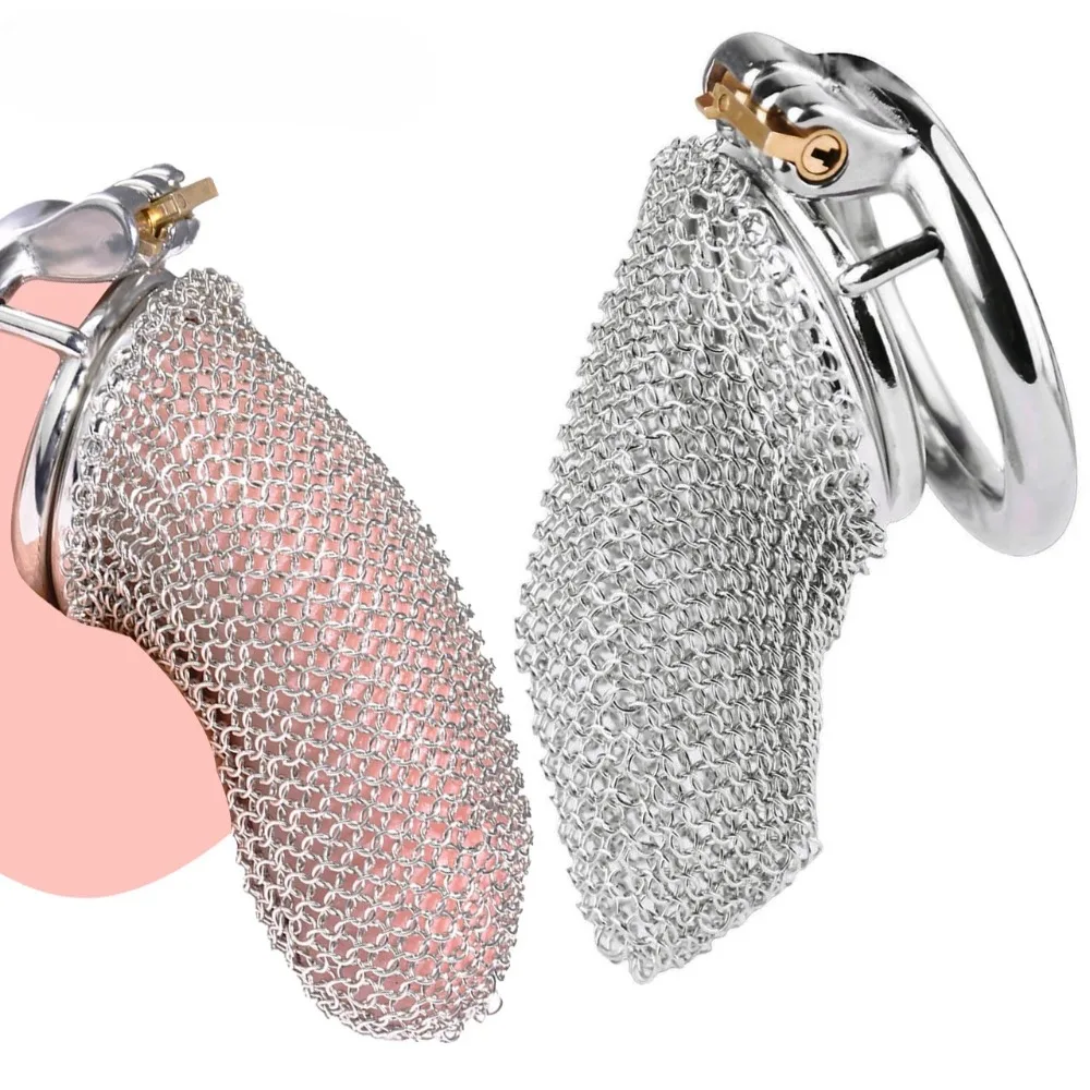 Hollow Mesh Male Chastity Device Smooth and Light Soft Armor Cock Cage Sex Toys for Men Penis Urethral Lock Adult Chastity Belt