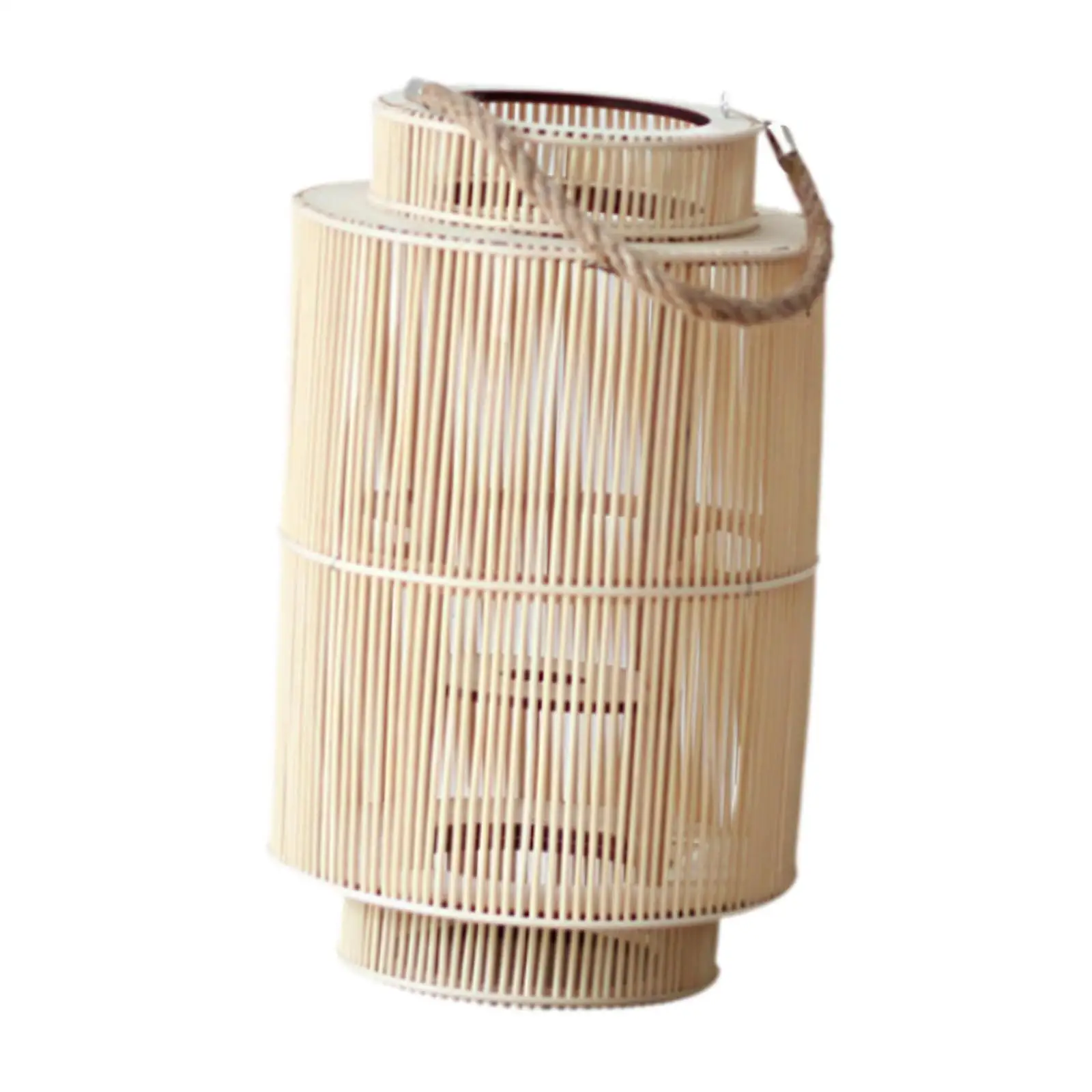 Bamboo Candle Lantern Wooden Candlestick Holder Candelabra Candles Stand, Tealight Candles Holder, for Home, Taper Candle