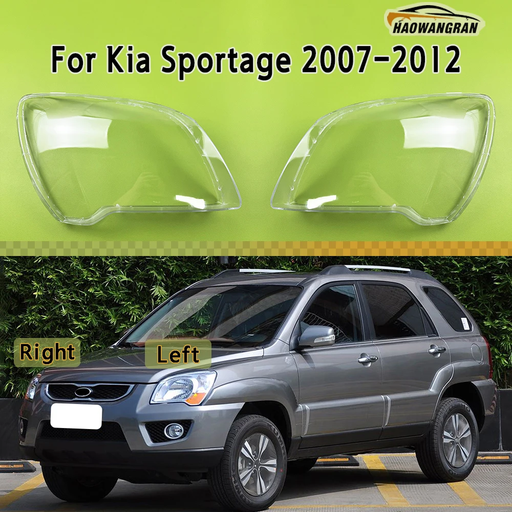 

Front Headlamp Cover Headlight Shell Lampshade Plexiglass Replace Original Lens For Kia Sportage 2007 2008 2009 2010 2011 2012