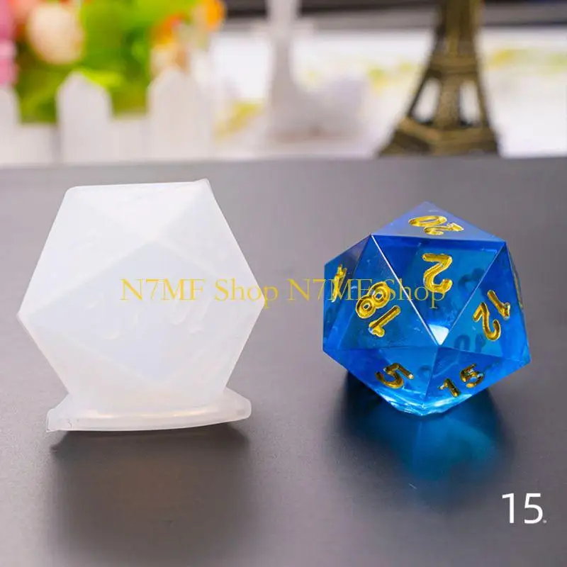 

N7MF 8 Shapes DIY Crystal Epoxy Mold Fillet Multi-spec Digital Game