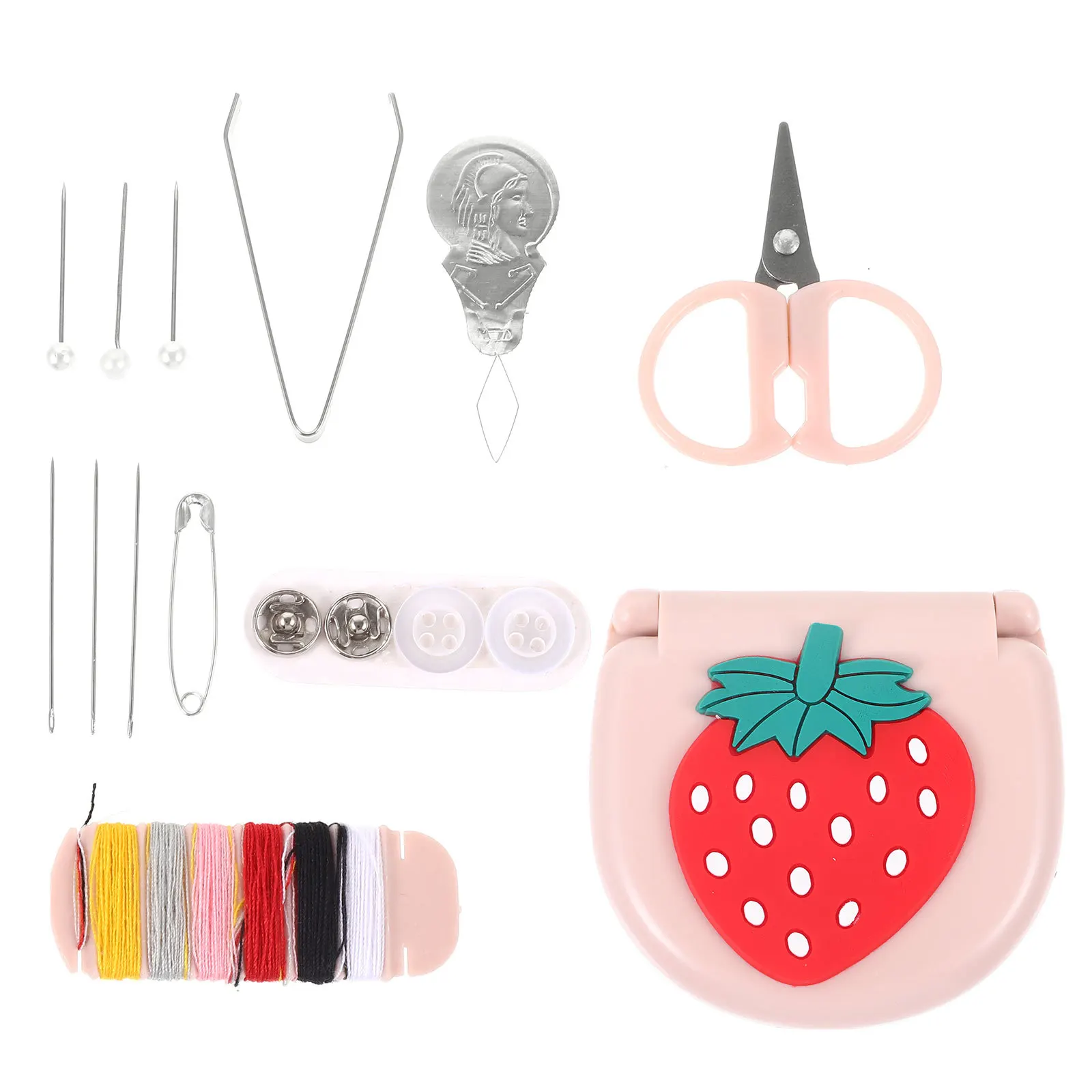 

1 set Sewing Storage Box Mini Travel Size Pin Case Needle Holder Portable Sewing Kit Thread Organizer Plastic Box For Quilting